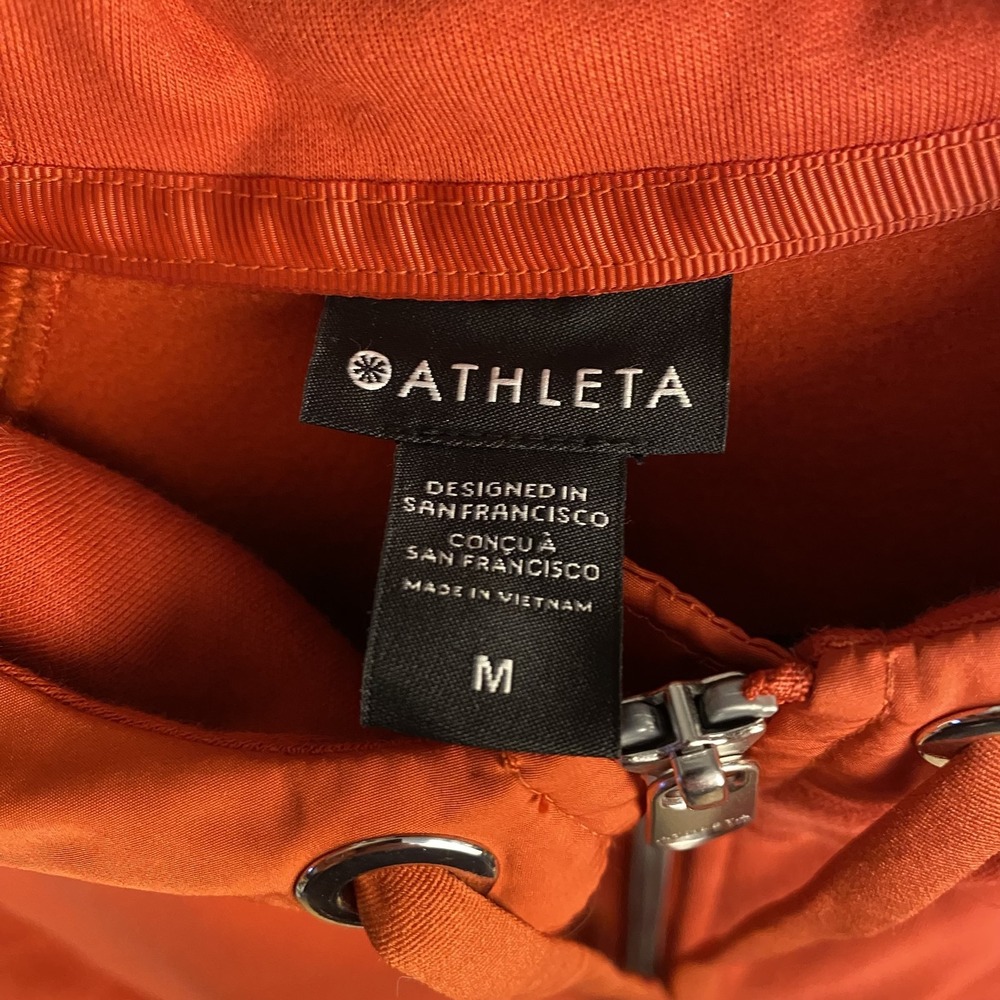 Athleta Women's Medium Hoodie Zipper Pockets New - Picture 6 of 6